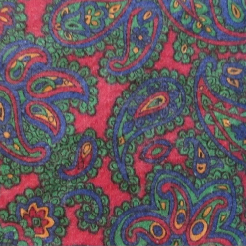 Vintage Land’s End Paisley Print Cotton Napkins Set of Four